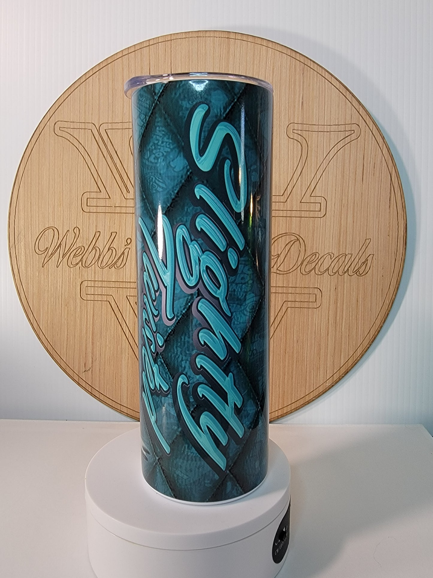 Customizable Slightly Twisted Tumbler 20 oz Red Leather Print Personalize Your Design Stainless Steel Insulation  Order Now!