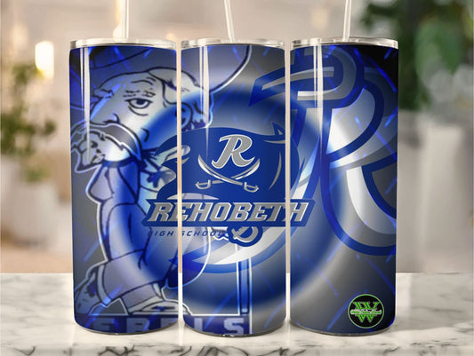 Rehobeth High School Pride Tumbler 20 oz Stainless Steel Insulated Cup  Show Your School Spirit